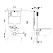Инсталляция для подвесного унитаза 4в1 Альтаир-018 (инсталляция,унитаз безободк.AQ1980-00,сиденье микролифт,кнопка хром глянц круг) Aquatek Инсталляция для подвесного унитаза 4в1 Альтаир-018 (инсталляция,унитаз безободк.AQ1980-00,сиденье микролифт,кнопка хром глянц круг) Aquatek
