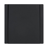 Выключатель встраиваемый 1 клавиша, цвет черный, с подсветкой, IEK FORTE&PIANO Выключатель встраиваемый 1 клавиша, цвет черный, с подсветкой, IEK FORTE&PIANO