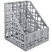  Лоток вертикальный 3-х секц. СТАММ сборный серый (17) /ЛТ80/ 