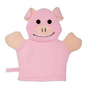 Мочалка для нежной и чувствительной кожи Зверушки 23х21 см (лягушка, заяц, хрюшка, бегемот, корова, ослик) Банные штучки Мочалка для нежной и чувствительной кожи Зверушки 23х21 см (лягушка, заяц, хрюшка, бегемот, корова, ослик) Банные штучки