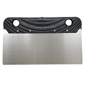 Шпатель зубчатый для клея 200мм, А2, нержавеющая сталь, зуб 2х2мм, DECOR Шпатель зубчатый для клея 200мм, А2, нержавеющая сталь, зуб 2х2мм, DECOR