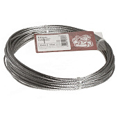 Трос стальной DIN 3055 2мм (10м) Трос стальной DIN 3055 2мм (10м)