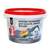 "DALI" краска резиновая для кровли, цоколя, фасада, серый - 3 кг "DALI" краска резиновая для кровли, цоколя, фасада, серый - 3 кг