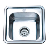  Мойка врезная 38х38см 0,6мм с сифоном Melana 