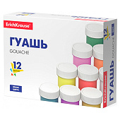Гуашь 12цв 17мл ErichKrause basic 50544