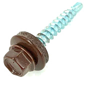  Саморезы кровельные 4,8х51мм, 40шт, RAL 8017 шоколадно-коричневый 