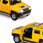 Машина металлическая ТМ Автопанорама 1:43 Hummer H3 цвет: желтый, JB1251268
