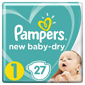 Подгузники Pampers New Baby-Dry Newborn (2-5) 27шт
