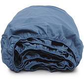 Простыня на резинке 180х200 Цвет Эмоций поплин, голубая сталь Простыня на резинке 180х200 Цвет Эмоций поплин, голубая сталь