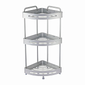 Полка настенная 3-ярусная угловая TA-3542A3 серебро /101202 Zenfort Полка настенная 3-ярусная угловая TA-3542A3 серебро /101202 Zenfort