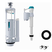 Арматура для бачка кноп 2 режима нижняя подводка F012400-01K Iddis Арматура для бачка кноп 2 режима нижняя подводка F012400-01K Iddis