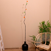 Интерьерный декор из бамбука, цветы пластик 200 см оранжево-желтый 7779956 Интерьерный декор из бамбука, цветы пластик 200 см оранжево-желтый 7779956