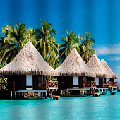  Штора для ванной Райский остров 180x200 (ШхВ) 02-14 Brimix 