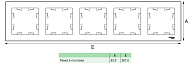  Рамка для розеток и выключателей, 5 постов, цвет белый, SE AtlasDesign 