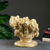 Фигурное кашпо "Чаша 12 апостолов", слоновая кость, 1,8л/ 38х30х30см 5800599 Фигурное кашпо "Чаша 12 апостолов", слоновая кость, 1,8л/ 38х30х30см 5800599