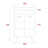 Тумба Балтика-Квадро 55 напольная с раковиной Тигода 55 Black 55.11 Onika Тумба Балтика-Квадро 55 напольная с раковиной Тигода 55 Black 55.11 Onika