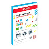 Бумага А4 для офисной техники deVENTE, 100 л, синий, интенсив, 80 г, 2072406 Бумага А4 для офисной техники deVENTE, 100 л, синий, интенсив, 80 г, 2072406
