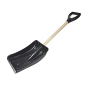 Лопата автомобильная снеговая №7 черная, деревянный черенок Лопата автомобильная снеговая №7 черная, деревянный черенок