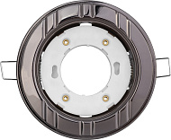 Светильник точечный встраиваемый GX53 NGX-R7 круг чернен хром 93048 (d115х40/монтажн d90) /Navigator