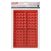  Форма для выпечки вафель, 28,5х18,5х2,3 см силикон Vetta 856-169 