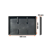  Поддон придверный пластиковый Gidrolica Step Pro 400x600x64мм 