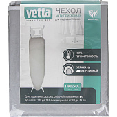  Чехол для гладильной доски VETTA , антипригарный на  резинке 140х50см, полиэстер, подкладка поролон 451-004 