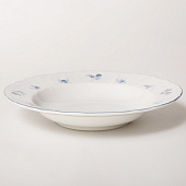  Тарелка глубокая 23 см Thun Bernadotte, декор "Синие мелкие цветы" БЕР0125 