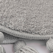 Коврик для ванной d55 серый микрофибра круглый с кисточками DTR01P5i12 Iddis Коврик для ванной d55 серый микрофибра круглый с кисточками DTR01P5i12 Iddis