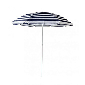  Зонт пляжный с наклонным механизмом d=160см h=170см, бело-синяя полоска  арт.10123-1830 
