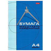  Бумага миллиметр. А4 16л голубая (40) /16Бм4_02284ХАТ/ 