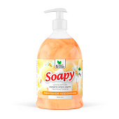  Жидкое крем-мыло с перламутром Soapy Ванильное морож. увл. с дозатор. 1000 мл CG8308 