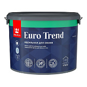 Краска для обоев и стен матовая Tikkurila EURO TREND База A 9л.