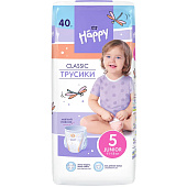 Подгузники-трусики Bella Happy Classic Юниор 40шт арт BB-055-JU40-E04 Подгузники-трусики Bella Happy Classic Юниор 40шт арт BB-055-JU40-E04