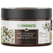 Скраб для тела SYNERGETIC Кофе и зеленый лайм кофейный тонус и упругость 300мл Арт.800000