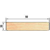  Декинг 2000х90х20 мм /лиственница 