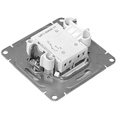  Выключатель встраиваемый 1 клавиша, цвет белый, EKF Эпика 