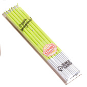 Набор свечей в торт, 6 штук "Исполнение желаний", 15 см, салатовый 9785819 Набор свечей в торт, 6 штук "Исполнение желаний", 15 см, салатовый 9785819