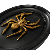 Панно интерьерное Паук, 19х4х24 см, полистоун, чёрный с золотом, 10203946 Панно интерьерное Паук, 19х4х24 см, полистоун, чёрный с золотом, 10203946