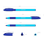 Набор ручек шариковых 4 шт. ErichKrause U-109 Neon Stick&Grip, узел 1.0 мм, грип, черн син 9521498 Набор ручек шариковых 4 шт. ErichKrause U-109 Neon Stick&Grip, узел 1.0 мм, грип, черн син 9521498