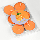 Набор свечей чайных ароматических, 6 шт, апельсин 474808 Набор свечей чайных ароматических, 6 шт, апельсин 474808