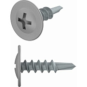 Саморезы металл-металл с прессшайбой ШСММ со сверлом 4,2х16мм, 20шт, RAL 7004 серый Саморезы металл-металл с прессшайбой ШСММ со сверлом 4,2х16мм, 20шт, RAL 7004 серый