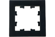  Рамка для розеток и выключателей, 1 пост, цвет карбон, SE AtlasDesign 