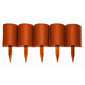 Заборчик Бревнышко 0,24мх1м терракот Заборчик Бревнышко 0,24мх1м терракот