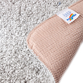 Набор ковриков для ванны и туалета 60х100 и 50х60 Soft Shaggy L. Grey 1/20 Bombini