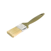 Кисть плоская для лаков и лазурей 38мм, натуральная щетина, пластиковая ручка, T4P Кисть плоская для лаков и лазурей 38мм, натуральная щетина, пластиковая ручка, T4P