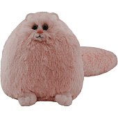  Игрушка мягкая Пушистый котик Цвет: розовый Размер: 300х300х300мм 