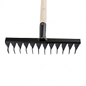  Грабли 12-зубые,300мм,с черенком,витые Россия// СИБРТЕХ, 61744 