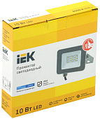 Прожектор LED СДО  10Вт 6500К IP65 серый /IEK