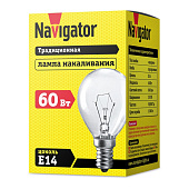 Лампа Navigator Шарик ПР 60 Вт E14 /94316 Лампа Navigator Шарик ПР 60 Вт E14 /94316