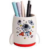  Подставка для канцелярских принадлежностей "Rocket", white (10.5х10х7 см) 
